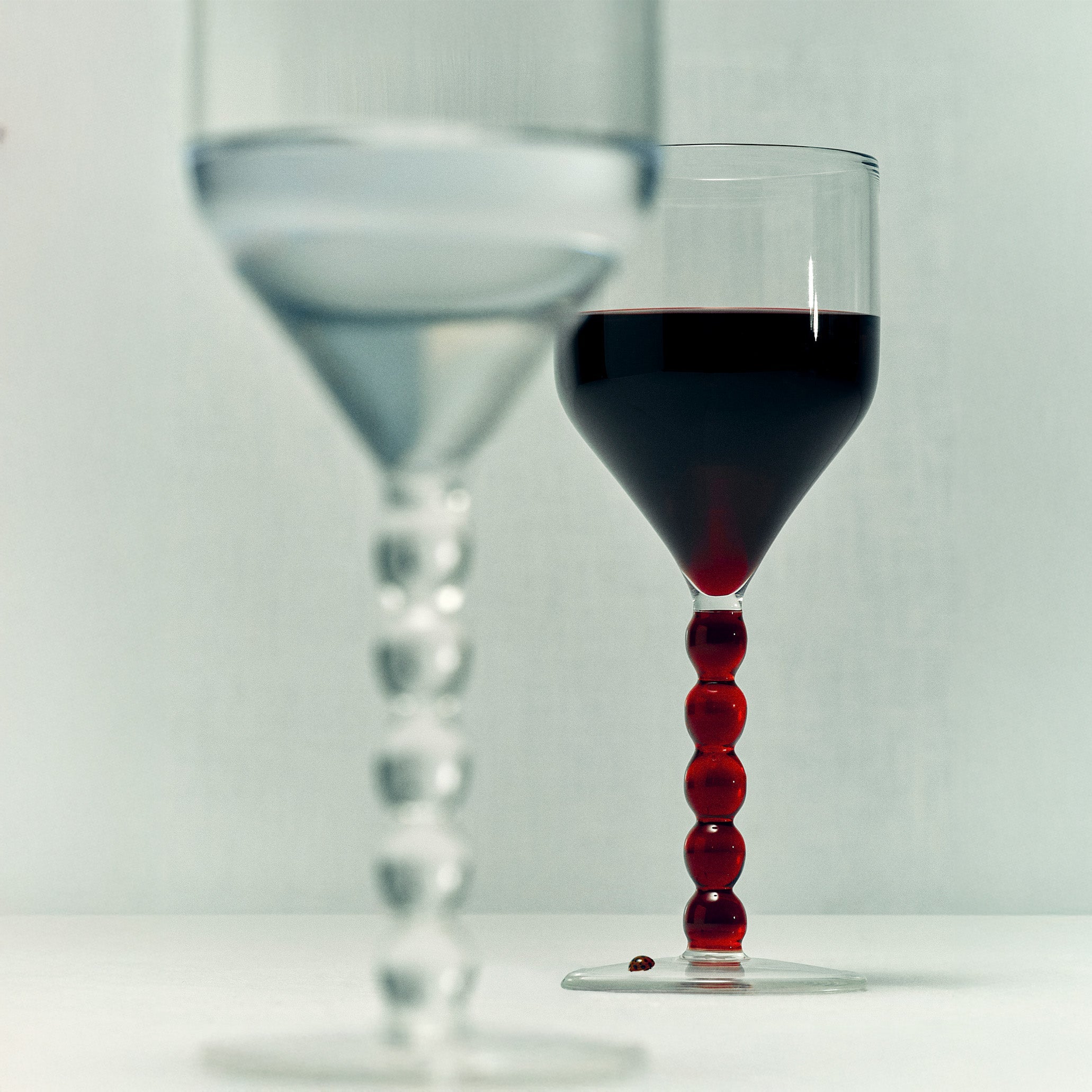 Lot de 2 verres à vin Perle en borosilicate – transparent — Joruniq