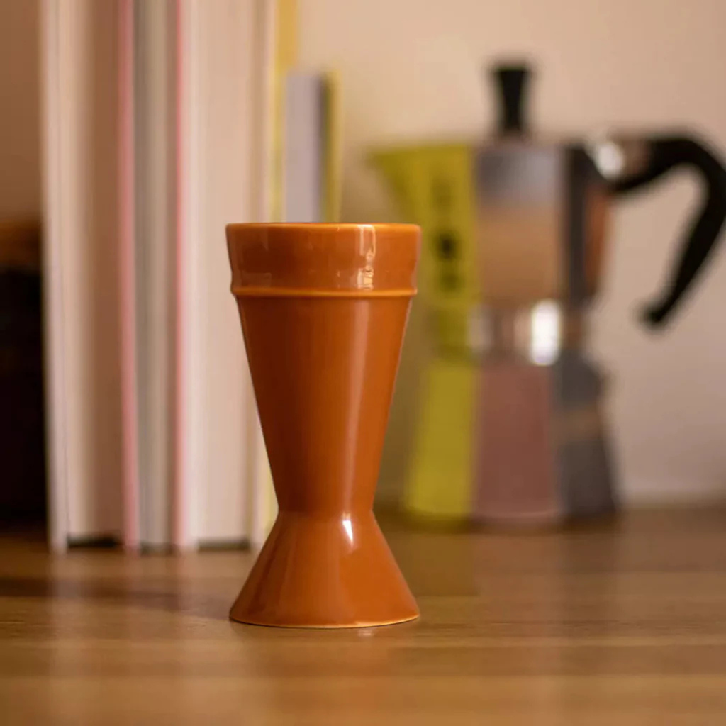 Tasse mazagran en grès – caramel — Joruniq
