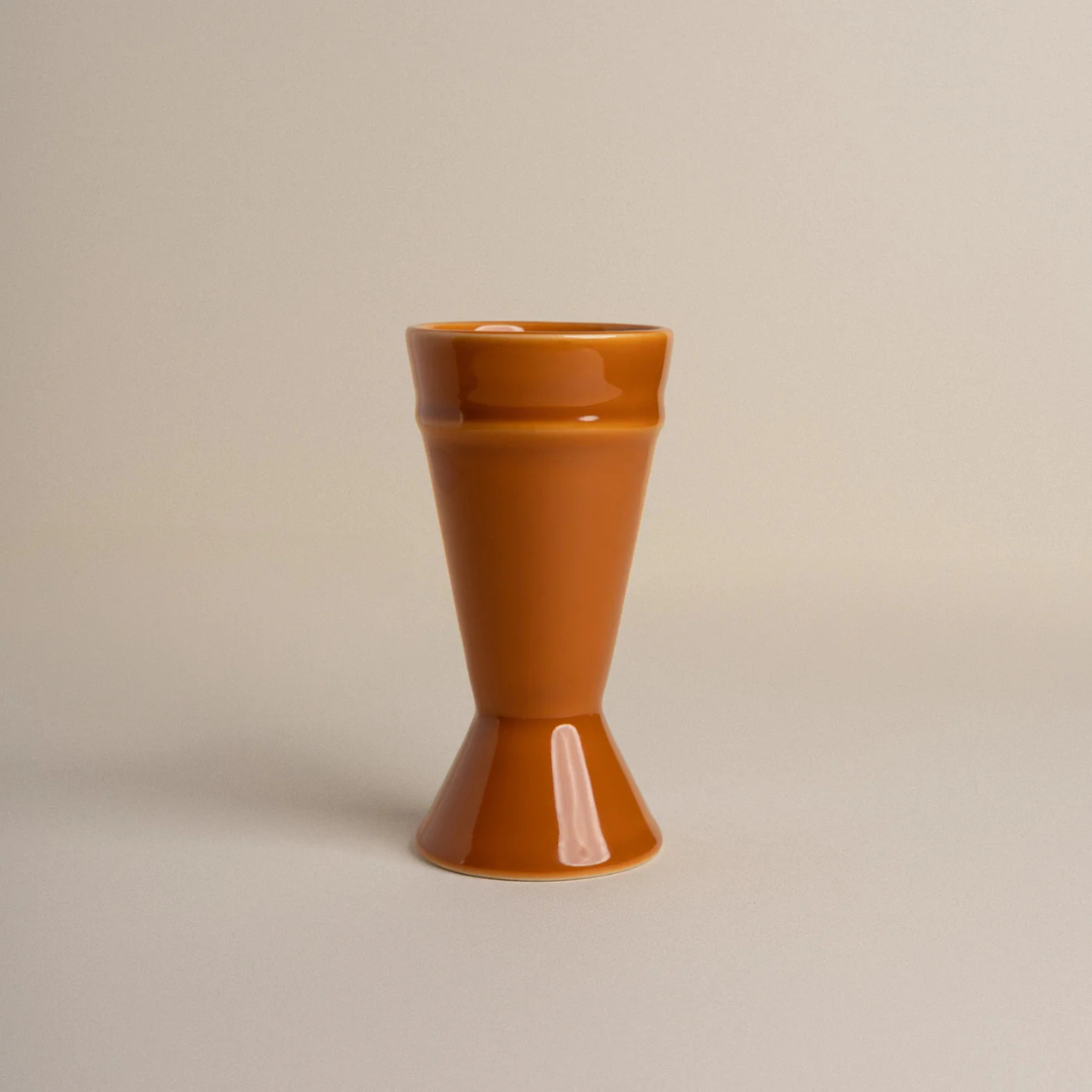 Tasse mazagran en grès – caramel — Joruniq