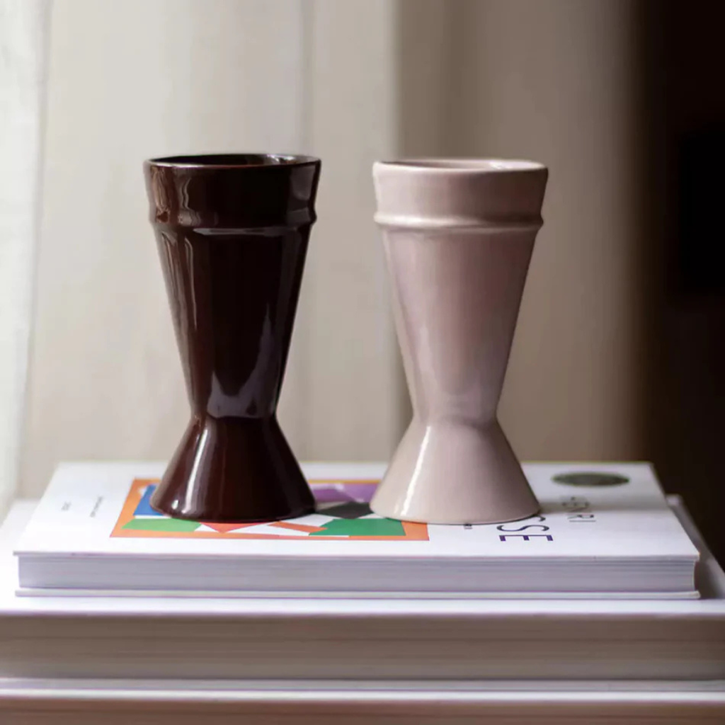 Tasse mazagran en grès – chocolat — Joruniq