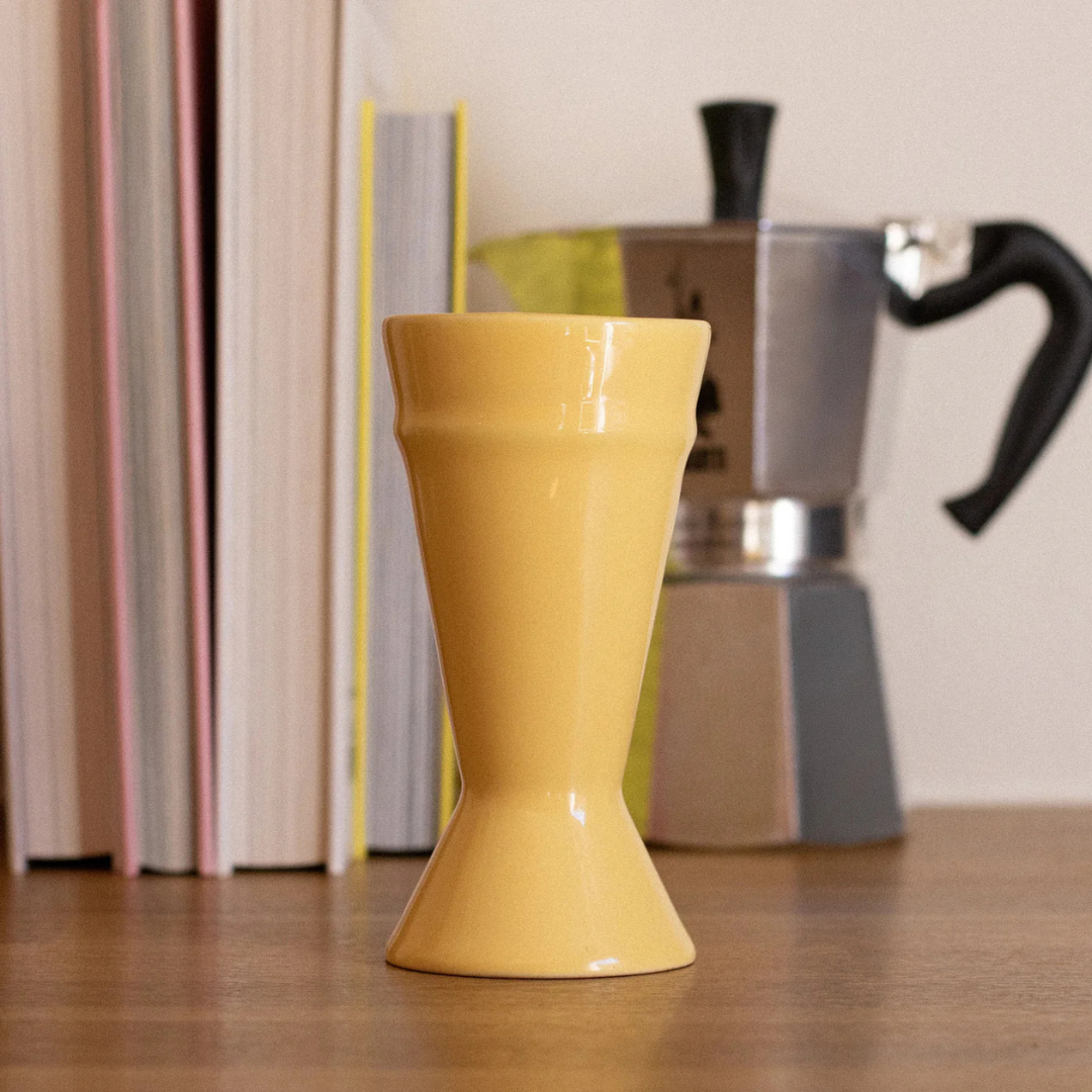 Tasse mazagran en grès – jaune citron — Joruniq