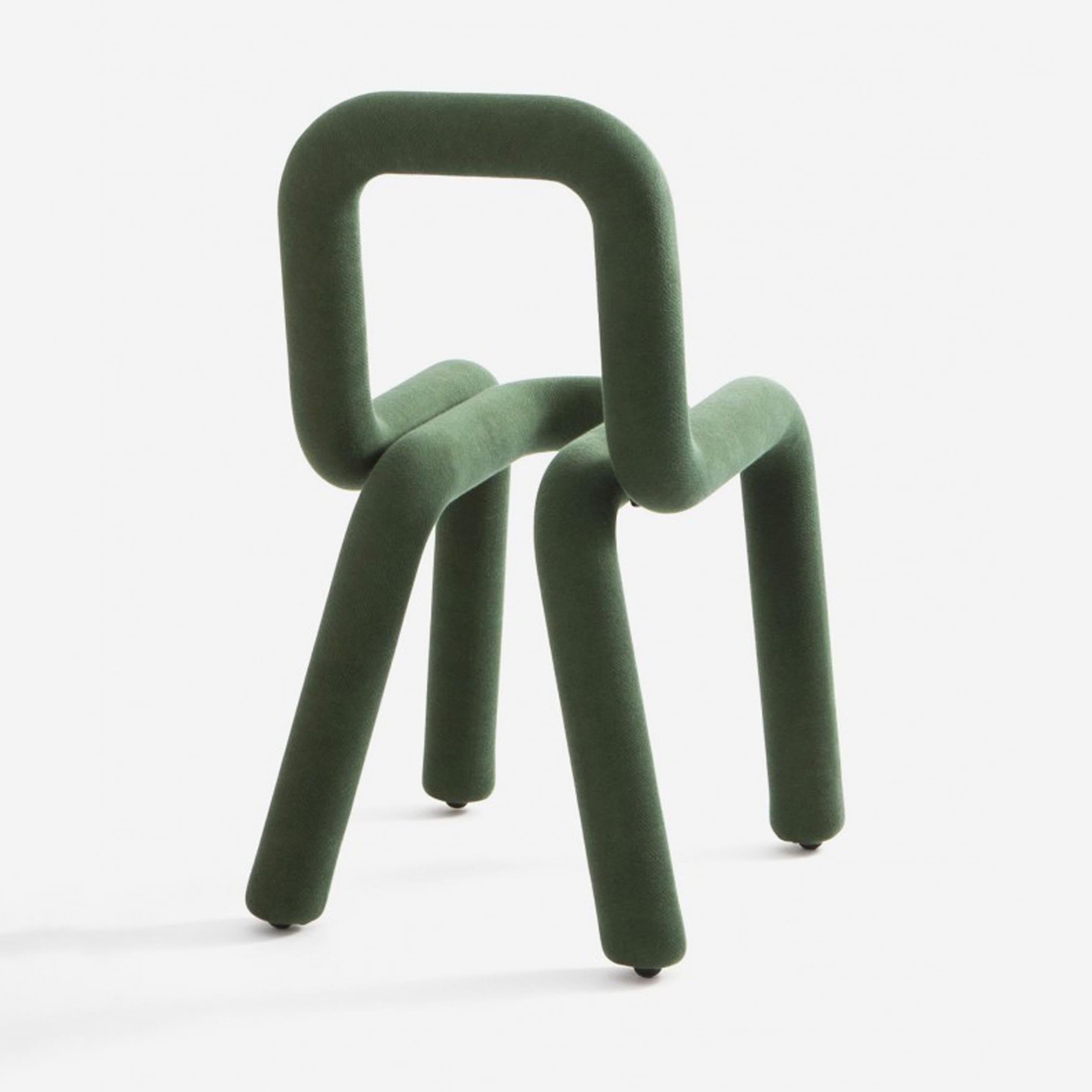 Chaise Bold en métal – vert forêt — Joruniq