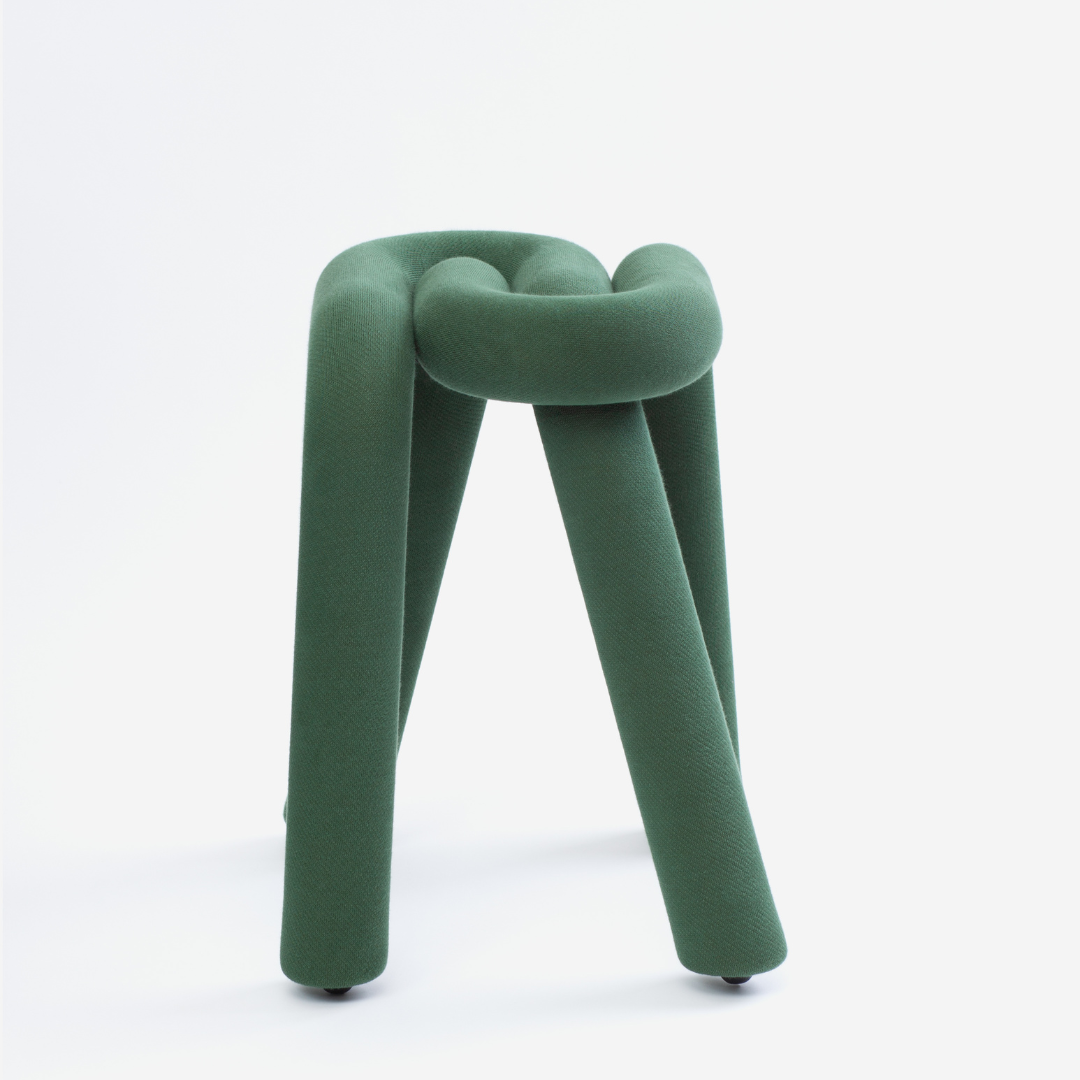Tabouret Bold en métal – vert forêt — Joruniq