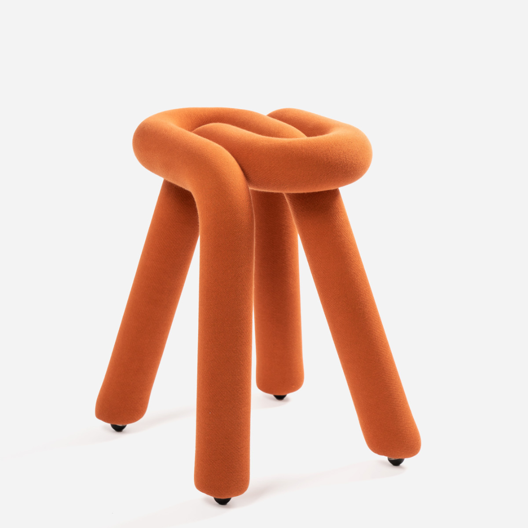Tabouret Bold en métal – noisette — Joruniq