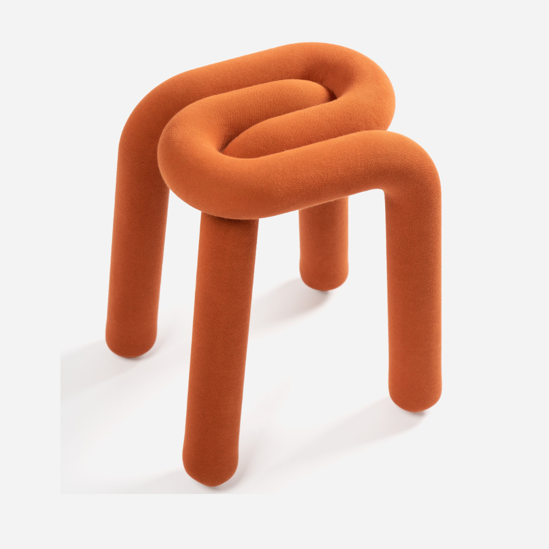 Tabouret Bold en métal – noisette — Joruniq
