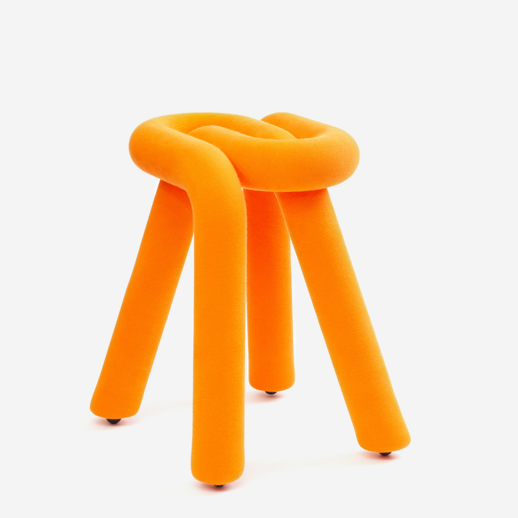 Tabouret Bold en métal – orange — Joruniq