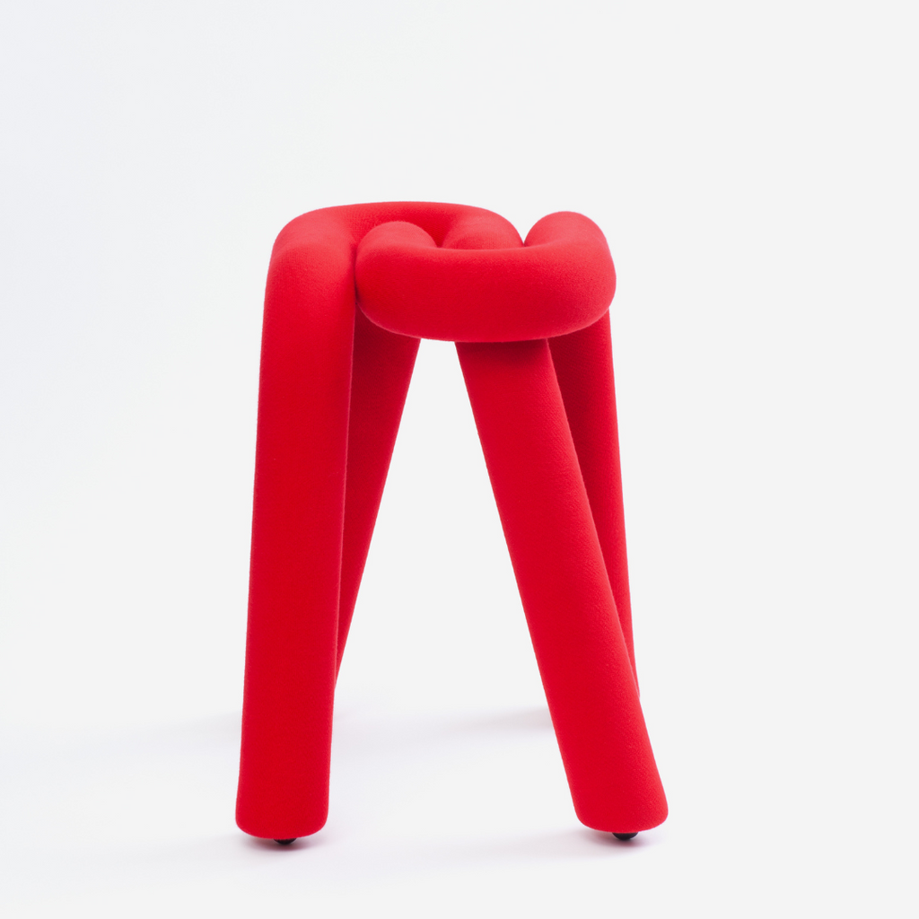 Tabouret Bold en métal – rouge — Joruniq