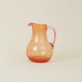 Grande carafe ronde en verre – orange et rose — Joruniq