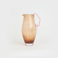 Carafe Ruban en verre – marron et rose — Joruniq