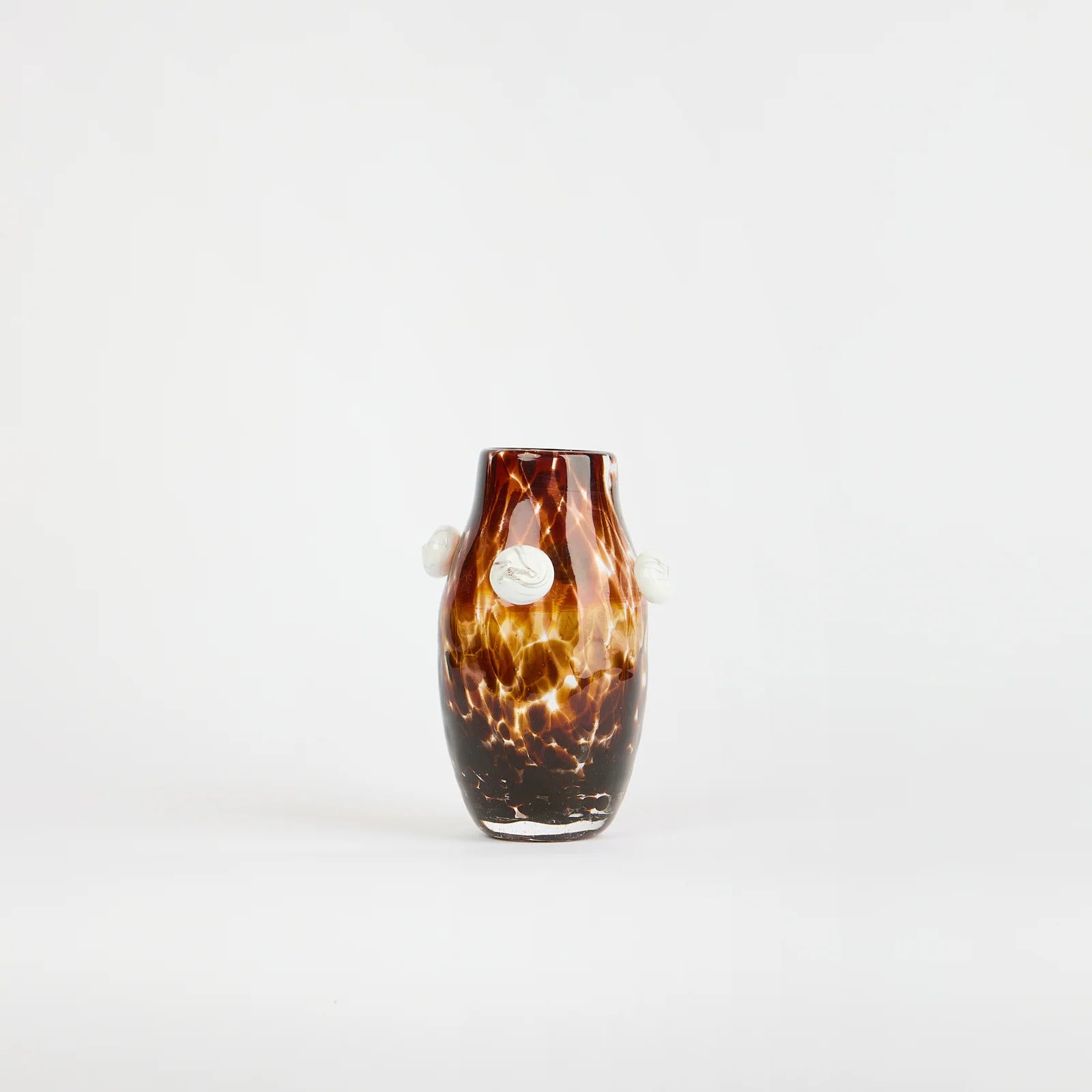Petit vase Cerises en verre – marron — Joruniq