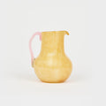 Grande carafe ronde en verre – doré et rose — Joruniq