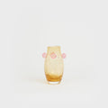 Petit vase Pâquerette en verre – rose et doré — Joruniq