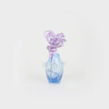 Petit vase Pâquerette en verre – bleu et transparent — Joruniq