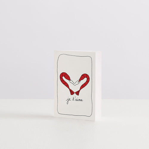 Carte de vœux Je t’aime Crevette — Joruniq