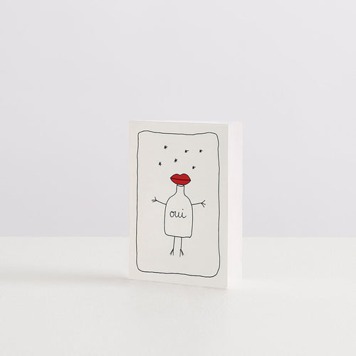 Carte de vœux Oui Bisous — Joruniq