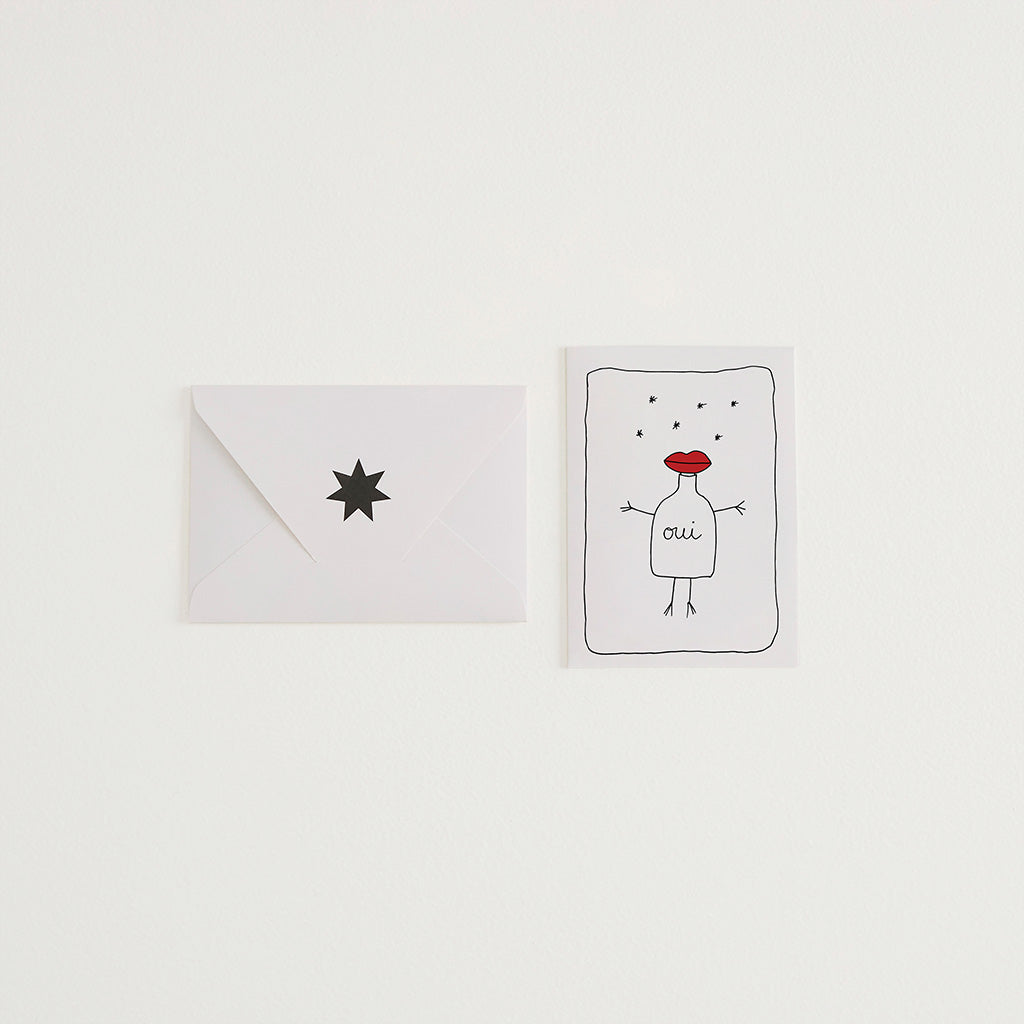 Carte de vœux Oui Bisous — Joruniq
