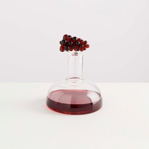 Bouchon de carafe Bordeaux en verre – ambre et transparent — Joruniq