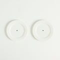 Lot de 2 assiettes à dessert Étoile en porcelaine – blanc — Joruniq