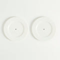 Lot de 2 assiettes plates Étoile en porcelaine – blanc — Joruniq