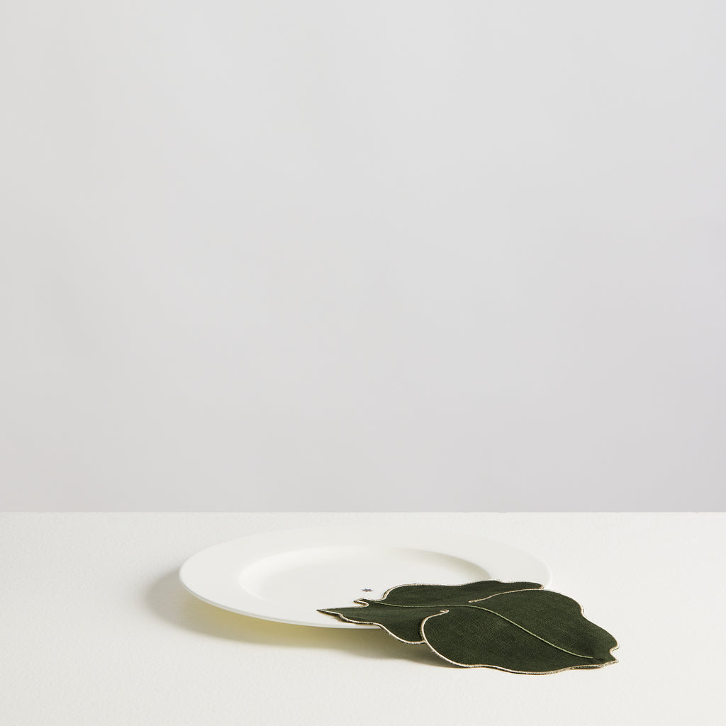 Lot de 2 assiettes plates Étoile en porcelaine – blanc — Joruniq