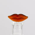 Bouchon de carafe Bisous en verre – ambre et transparent — Joruniq