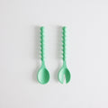 Cuillères de service Nuage en bambou – vert menthe — Joruniq