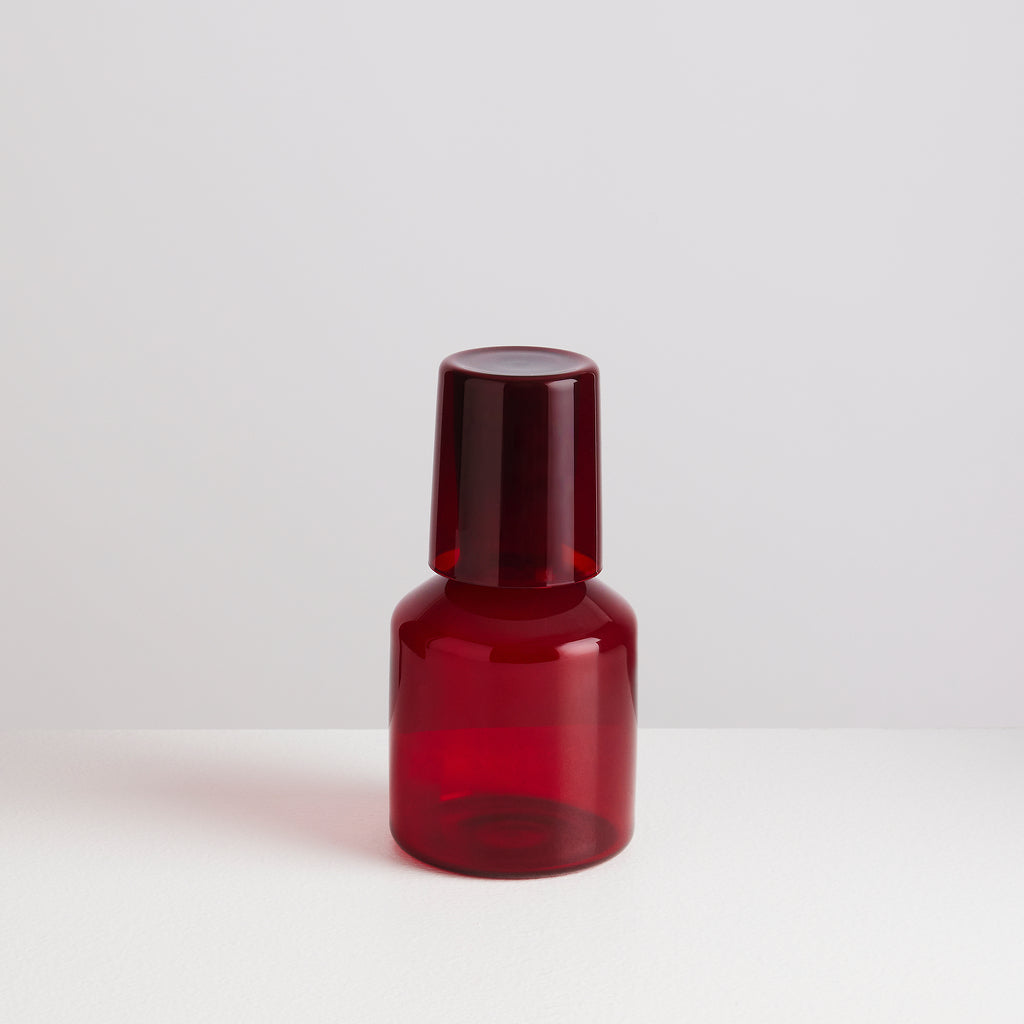 Ensemble carafe et verre J’ai Soif – rouge — Joruniq