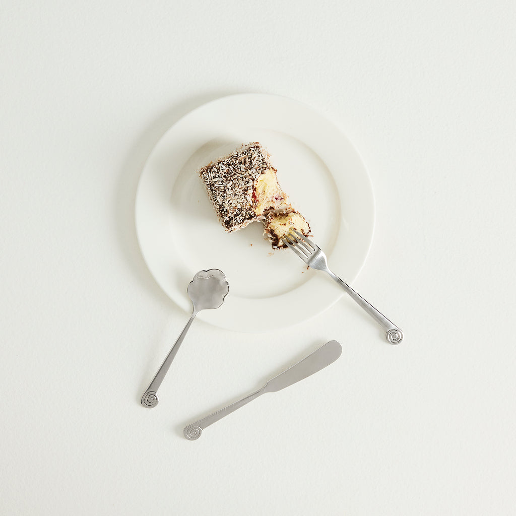 Lot de 2 assiettes à dessert Étoile en porcelaine – blanc — Joruniq