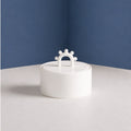 Sucrier Pomponette en porcelaine – blanc — Joruniq