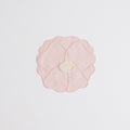 Lot de 4 serviettes Rose sauvage en lin – rose et ivoire — Joruniq