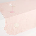 Nappe Rose sauvage en lin – rose et ivoire — Joruniq