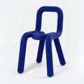 Chaise Bold en métal – bleu — Joruniq