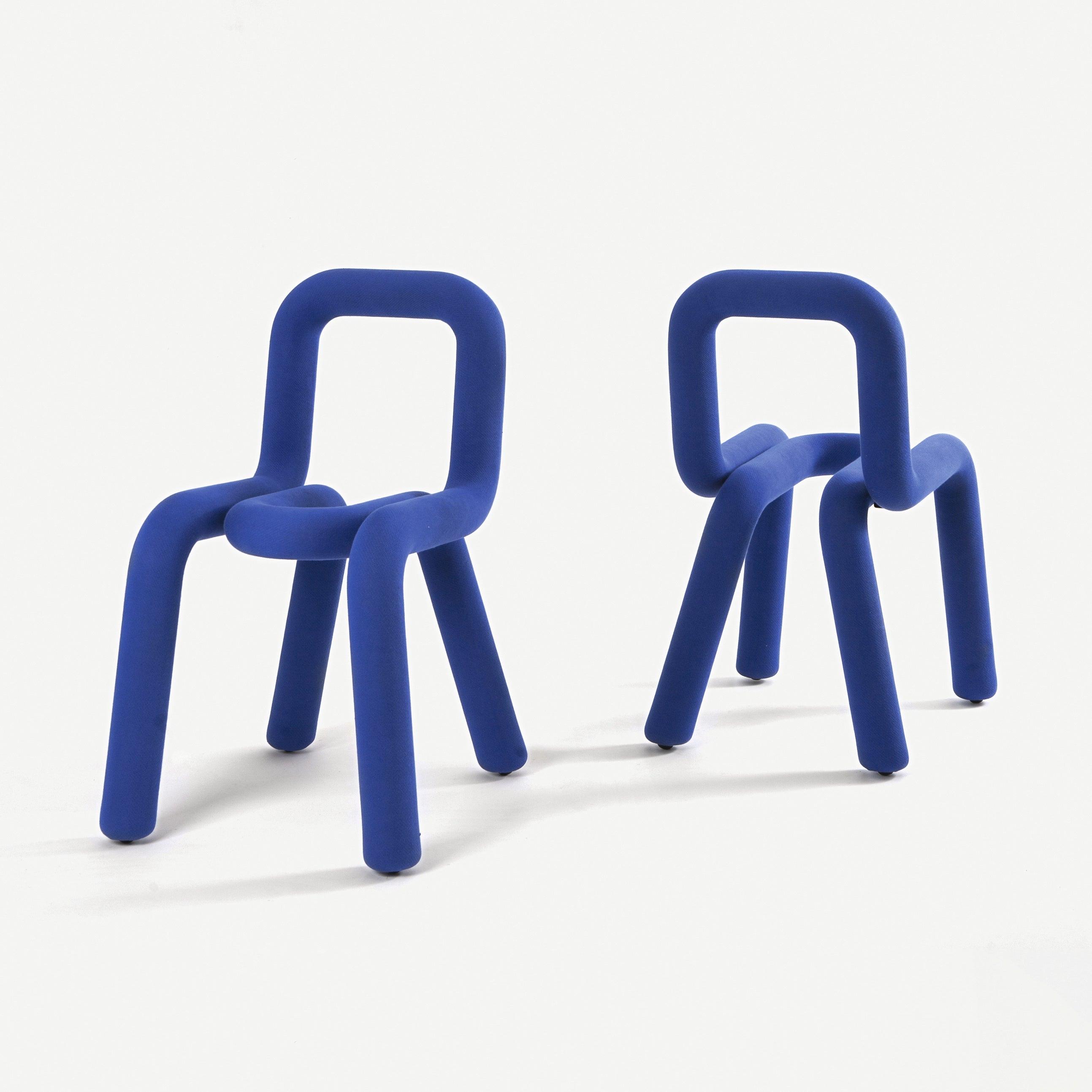 Chaise Bold en métal – bleu — Joruniq