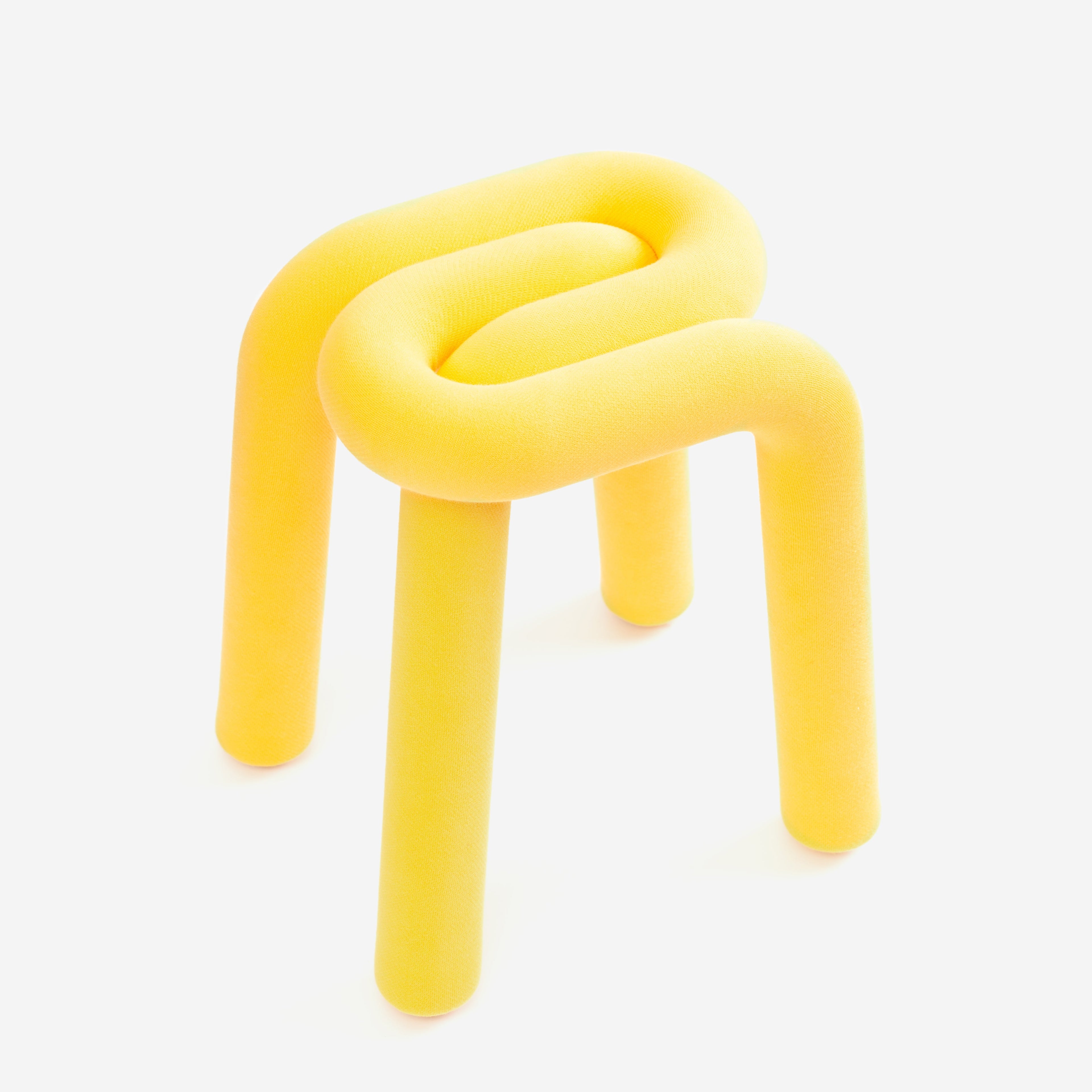 Tabouret Bold en métal – jaune — Joruniq