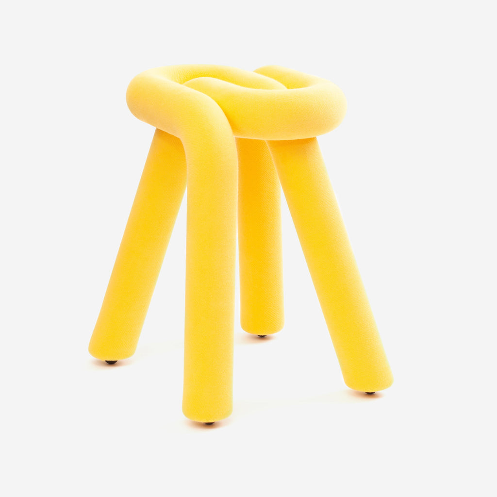Tabouret Bold en métal – jaune — Joruniq