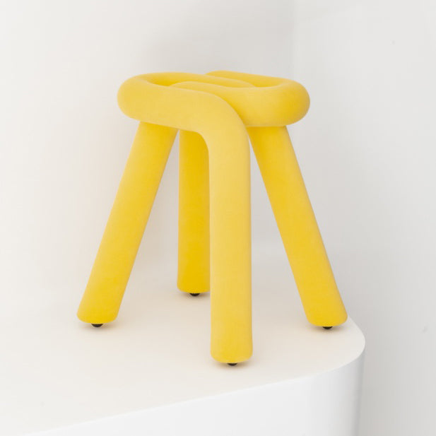 Tabouret Bold en métal – jaune — Joruniq