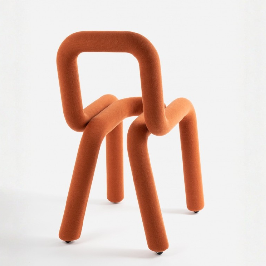 Chaise Bold en métal – noisette — Joruniq