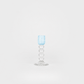 Bougeoir Petit Jacinthe en verre – bleu — Joruniq