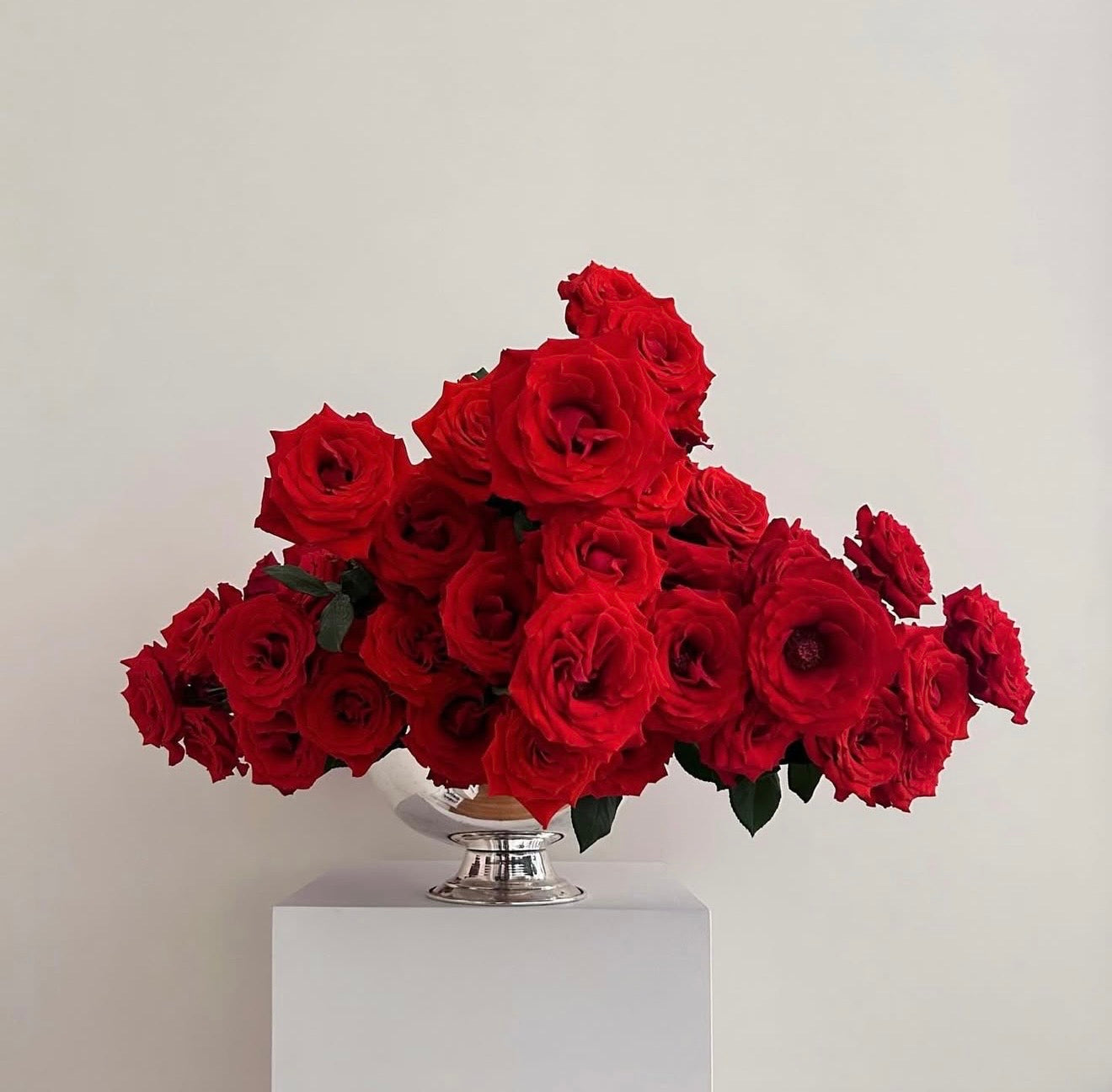 Photographie encadrée Roses rouges – 40 × 40 cm — Joruniq