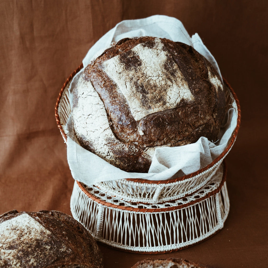 Corbeille à pain Miche en fibres de palmier — Joruniq
