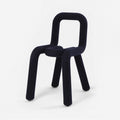 Chaise Bold en métal – bleu marine — Joruniq
